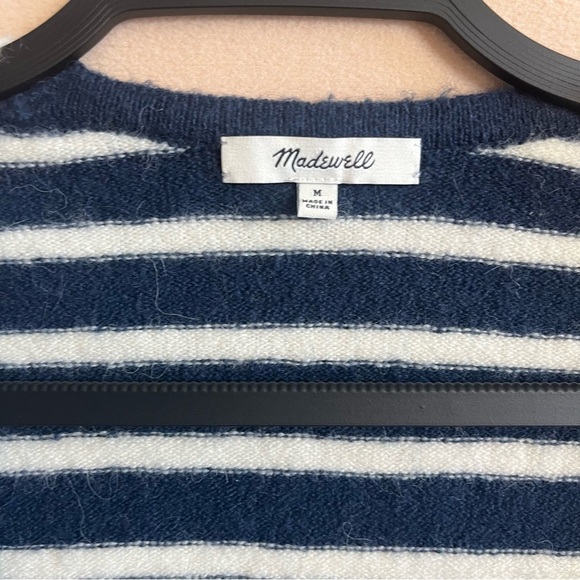 Madewell Merino Wool Alpaca Blend Cozy Walker Open Front Cardigan Coziest Yarn M - Picture 4 of 14